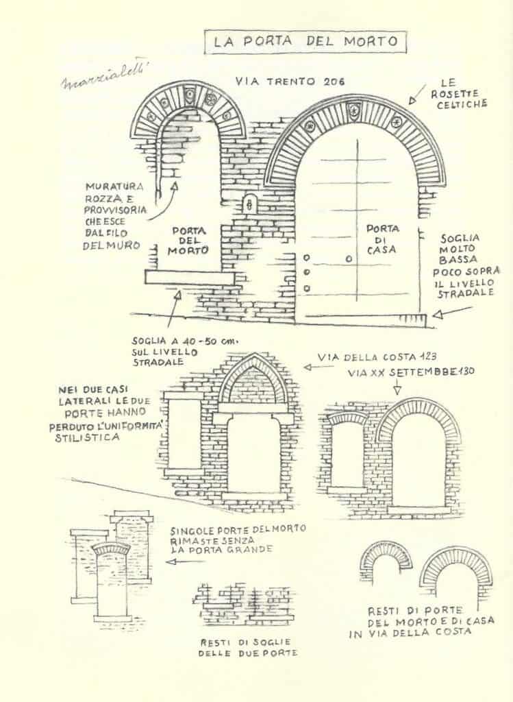 I disegni di Lando Marzialetti nel suo libro "Il centro storico di Sarnano"