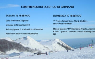 16-17 febbraio 2019: weekend di eventi sugli sci a Sarnano