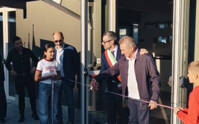Cerimonia di riapertura della piscina coperta comunale